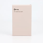 Midori 12851006 Diary, 5 Year Consecutive Door, Red