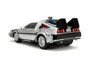 Jada Toys - Back to The Future RC Car, Time Machine, Remote Controlled Vehicle with Turbo and Light Function, Up to 10 km/h, USB Charging Function, 28 cm, for Children from 6 Years, 253256004