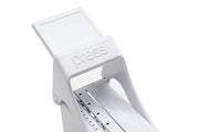 KitchenArt Buttermate Butter Cutter Slicer, Measuring Dispenser and Keeper, White