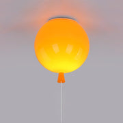 PIPI HARE Cartoon Balloon Chandelier Globe Ceiling Light with Pull Cord Switch Colorful Balloon Pendant Lamp Children's Room Close to Ceiling Lights Kids Kindergarten Chandeliers