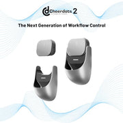 Cheerdots2 Bluetooth Detachable Air Mouse Touchpad Mouse with Voice Recording, Presentation Clicker Wireless Presenter Presentation Remote with Laser Pointer for Mac, Windows (Basic, Silver)