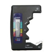 Digital Battery Capacity Tester Universal D C N AAA AA 9V 1.5V Button Cell Analyzer (Black)