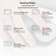 Cheerdots2 Bluetooth Detachable Air Mouse Touchpad Mouse with Voice Recording, Presentation Clicker Wireless Presenter Presentation Remote with Laser Pointer for Mac, Windows (Basic, Silver)