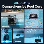 Aiper Scuba X1 Pro Max Robotic Pool Cleaner & HydroComm Pro Smart Pool Monitor Bundle – All-in-One Pool Cleaning & Real-Time Water Monitoring with Smart App Control