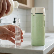 4-in-1 Travel Dispenser Bottle, 2026 Upgraded Travel Size Container, Portable Toiletry Container for Carry On, Travel Dispenser Bottle for Shampoo Lotion Conditioner Cream (Green)