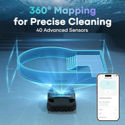 Aiper Scuba X1 Pro Max Robotic Pool Cleaner & HydroComm Pro Smart Pool Monitor Bundle – All-in-One Pool Cleaning & Real-Time Water Monitoring with Smart App Control