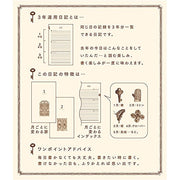 Midori Phil design Three Years Diary/Design Phil Green Diary 3 Years Continuous Use Door Light Blue 12,394,006