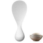 Tumbler Anti-Stick Rice Spoon & Paddle - Standing, Heat Resistant, Easy Clean Nonstick Rice Cooker Spoon, Scooper for Kitchen, Serving Spatula (white)