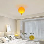 PIPI HARE Cartoon Balloon Chandelier Globe Ceiling Light with Pull Cord Switch Colorful Balloon Pendant Lamp Children's Room Close to Ceiling Lights Kids Kindergarten Chandeliers