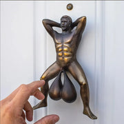Door Knocker by Doorballs - with Double Sided Tape | Funny Balls Door Knocking Ornaments Vintage Roman Style Home Decoration Hardware Accessories for Door Ring Hanging Doorbell Pendant