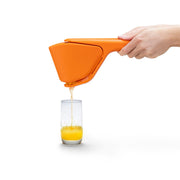 Dreamfarm Original Orange Fluicer Easy-Squeeze Fold-Flat Citrus Juicer - 11 Inch, Suits All Citrus
