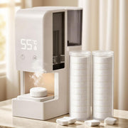 5-10s Fast Hot Towel Dispenser, 55°C (131°F) Constant Temp, 500ml Tank, Auto-Dry & Safe, Portable for Spa, Facial, Bathroom & Home (Hot Towel Heater with 2 Rolls of Towels)