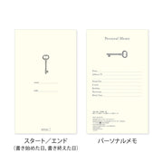 Midori 12851006 Diary, 5 Year Consecutive Door, Red
