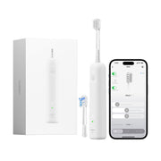 Laifen Wave Special Electric Toothbrush, New 2025 Version Oscillation & Vibration Sonic Electric Toothbrush for Adults with App, 2 Brush Heads, IP68 Waterproof Travel Powered Toothbrush (Matte White)