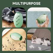 Reusable Silicone Lint Roller, 2025 Upgraded Washable Sticky Roller Powerful Adhesion for Pet Hair and Dust Removal, Portable Home Travel Lint Roller for Clothes Bed Sofa (1, White)
