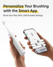 Laifen Wave Special Electric Toothbrush, New 2025 Version Oscillation & Vibration Sonic Electric Toothbrush for Adults with App, 2 Brush Heads, IP68 Waterproof Travel Powered Toothbrush (Matte White)