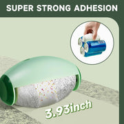 Reusable Silicone Lint Roller, 2025 Upgraded Washable Sticky Roller Powerful Adhesion for Pet Hair and Dust Removal, Portable Home Travel Lint Roller for Clothes Bed Sofa (1, White)