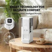 5-10s Fast Hot Towel Dispenser, 55°C (131°F) Constant Temp, 500ml Tank, Auto-Dry & Safe, Portable for Spa, Facial, Bathroom & Home (Hot Towel Heater with 2 Rolls of Towels)