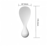 Tumbler Anti-Stick Rice Spoon & Paddle - Standing, Heat Resistant, Easy Clean Nonstick Rice Cooker Spoon, Scooper for Kitchen, Serving Spatula (white)