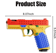 Nyrvexa Tactical DIY Building Block Handle Set,Fun Building Block Kit with Display Stand for Adults,Fun Assembly Toy with Reusable Parts, for Boys & Girls