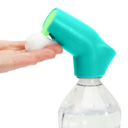 Suds2go Water Bottle Wash Refillable Caps 2-Pack, Portable Hand Washing Station with Foam Pump and Universal Foam Dispenser, As Seen on Shark Tank, Ideal for Outdoor and On-The-Go Use - Teal