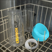 CRUNCHCUP XL Blue - Portable Plastic Cereal Cup for Breakfast On the Go, To Go Cereal and Milk Container, No Spoon or Bowl Required