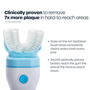 Willo Fully Automatic Kids U-Shaped Electric Toothbrush - 2 Brushing Timers, Deep-Cleans, Consistent Results, Eliminates Brushing Mistakes - Berry Splash (Small - Kids Ages 5-7 Years)