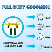 Youtog Fast Bald Hair Clipper, Mens Manual Bald Head Razor, Self-Haircut Trimmer Kit for Head, Beard, and Body, Double Heads Fast, for Home & Travel (1PCS)