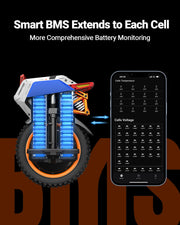INMOTION V14Pro Electric Unicycle for Adults – 16" One Wheel EUC with Suspension, 50 MPH Fast Speed, 75-Mile Long Range, Powerful Self-Balancing Monowheel for Off-Road, City Commutes & Extreme Terrain