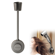 gzpynsgaoh Hair Dryer Stand Hands Free Wall, 360 Adjustable Hose Positionable Arm and strong adhesive Suction Cup Hair dryer storage rack for Mirror and Ceramic Tile (Grey 1Pack)