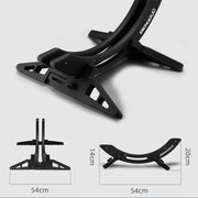 GuangMaii Bike Stand Floor Rack, Universal Adjustable Bicycle Parking Stand for Home/Garage/Garden, Mountain, Road, MTB, E-Bike, Scooter, 30-80mm Wide Bicycle Tires (Black)