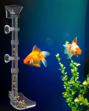 KINGYEENUO Shrimp Feeding Dish Set, Aquarium Fish Feeder Tube Kit with Feeding Ring, Cleaning Brush, Fish Tank Feeding Tube for Fish Tank