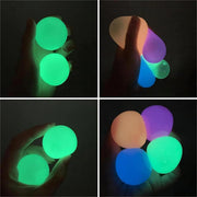 YAMIELO LumiBalls - 12 Pack LumiBall Sticky Balls for Ceiling & Wall, Glow in The Dark Sticky Stress Balls (12 Pack)