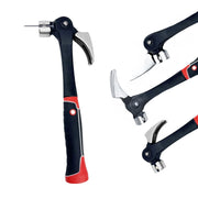 Forged Steel Claw Hammer with Magnetic Nail Starter & Shock-Absorbing Grip - Heavy Duty Framing, Carpentry, and DIY Tool