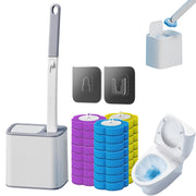 Disposable Toilet Brush, Disposable Toilet Cleaner, Powerful Cleaning, Extended Handle for Toilet Bowl Cleaners,Bathroom Cleaning, Bathtub (24, Gray)