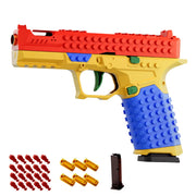 Nyrvexa Tactical DIY Building Block Handle Set,Fun Building Block Kit with Display Stand for Adults,Fun Assembly Toy with Reusable Parts, for Boys & Girls