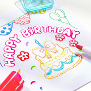 Marker Pen for Highlight, Outline Shimmer Markers Double Line Self-Outline Metallic Glitter Pens Super Squiggles Glitter Marker Set for Card Scrapbook Craft Arts Supplies(48)
