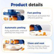 Grape Peeling Machine, Electric Garlic Peeler, Upgraded Automatic Peeling Machine for Small Fruit, Garlic Peeler Skin Remover Tool for Kitchen Gadgets (1 pack)