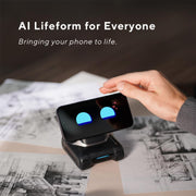 TangibleFuture LOOI Robot-Space Black – AI Desktop Companion with ChatGPT Voice Interaction, Memory, Personality, Gesture & Face Recognition, Emotional Support, and 10W Wireless Charging