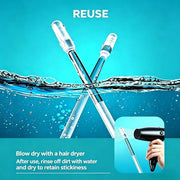 Sticky Ear Cleaning Sticks,Reusable Ear Cleaning Tools with Soft Rubber Head,Gentle Adhesive Ear Pick for Ear Wax Cleaning,Home Personal Care Hygiene Kit for Adults (24PCS, Large)