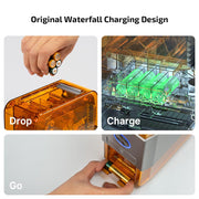 OLIGHT Ostation X Battery Charger Exclusively for Rechargeable AA NiMH Comes with 32 Batteries, 3 in 1 Design, Charging&Testing&Storage, No Polarity Check Needed, Bad Battery Detection, APP Control