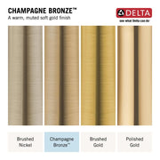 Delta VersaCurl Detangling Handheld Shower Head Tool for Curly Hair with 3 Curl Defining Brush Inserts Included, Detangler Brush Hand Shower with Hose, Champagne Bronze 74B430CZ