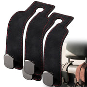 DSACL 2 Pcs Car Seat Back Storage Hook, 2026 New Heavy Duty Headrest Hooks for Car, Durable Car Seat Hooks Holder Organizer for Purse Bags Handbags Interior Accessories (Black)