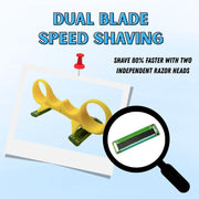 Youtog Fast Bald Hair Clipper, Mens Manual Bald Head Razor, Self-Haircut Trimmer Kit for Head, Beard, and Body, Double Heads Fast, for Home & Travel (1PCS)