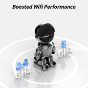 Indoor Camera Robot, 2k 5g/2.4ghz WiFi Pet Robot Cam with Phone App EseeCloud, 360 PTZ Nanny Cam Dog Cam with Audio/Video, Spy Camera 2-Way Audio Motion Tracking 7/24 Night Vision