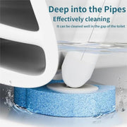 Disposable Toilet Brush, Disposable Toilet Cleaner, Powerful Cleaning, Extended Handle for Toilet Bowl Cleaners,Bathroom Cleaning, Bathtub (24, Gray)