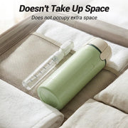 4-in-1 Travel Dispenser Bottle, 2026 Upgraded Travel Size Container, Portable Toiletry Container for Carry On, Travel Dispenser Bottle for Shampoo Lotion Conditioner Cream (Green)