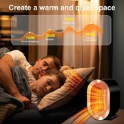 Swocky Indoor Electric Portable Space Heater, 1200W Personal Desk Heater, Fast Quiet Heating Ceramic for Large Room,Bedroom and Office Use (Black)