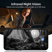 Indoor Camera Robot, 2k 5g/2.4ghz WiFi Pet Robot Cam with Phone App EseeCloud, 360 PTZ Nanny Cam Dog Cam with Audio/Video, Spy Camera 2-Way Audio Motion Tracking 7/24 Night Vision