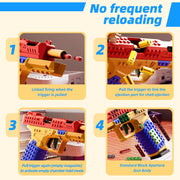 Nyrvexa Tactical DIY Building Block Handle Set,Fun Building Block Kit with Display Stand for Adults,Fun Assembly Toy with Reusable Parts, for Boys & Girls